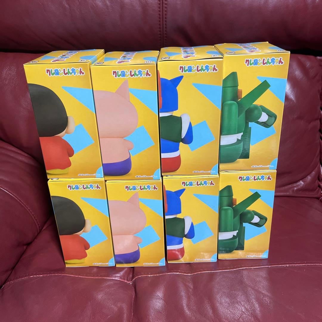 クレヨンしんちゃん　ケツだけ歩きフィギュア4種8体のまとめ売り