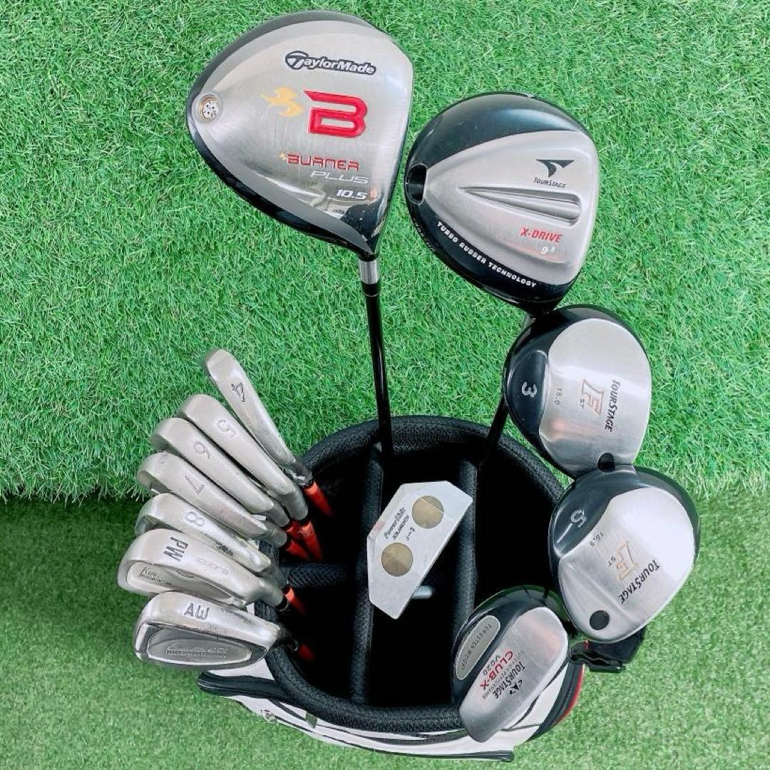 テーラーメイド ツアーステージ メンズ ゴルフクラブ セット 15本　N2199