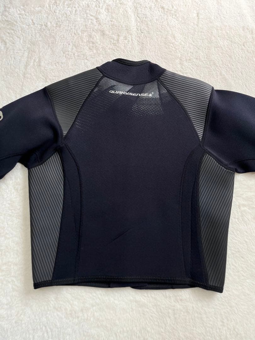 【美品】QUAKYSENSE ウェットスーツ メンズS ブラック セットアップ
