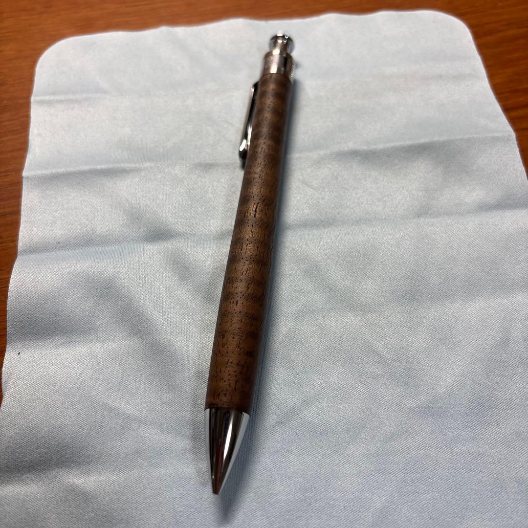 工房楔 ウォールナット縮み杢 シャーペン0.5 (可動式＆固定式） オイル付き