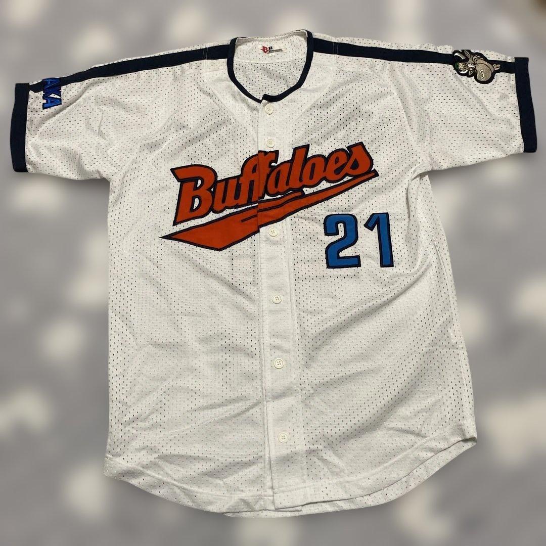 近鉄バッファローズ　バッファローズ　野球　ユニフォーム L 21 岩隈