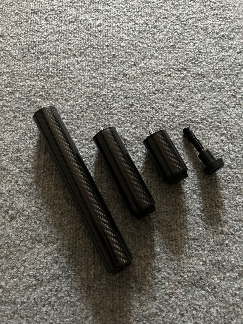 ビリヤードキュー ムサシ対応可能 新作カーボン製 エクステンション 8/4/2