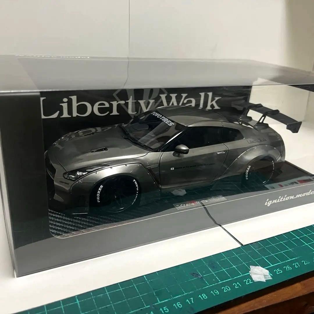 イグニッションモデル 1/18 リバティーウォーク GTR メタリックグレー