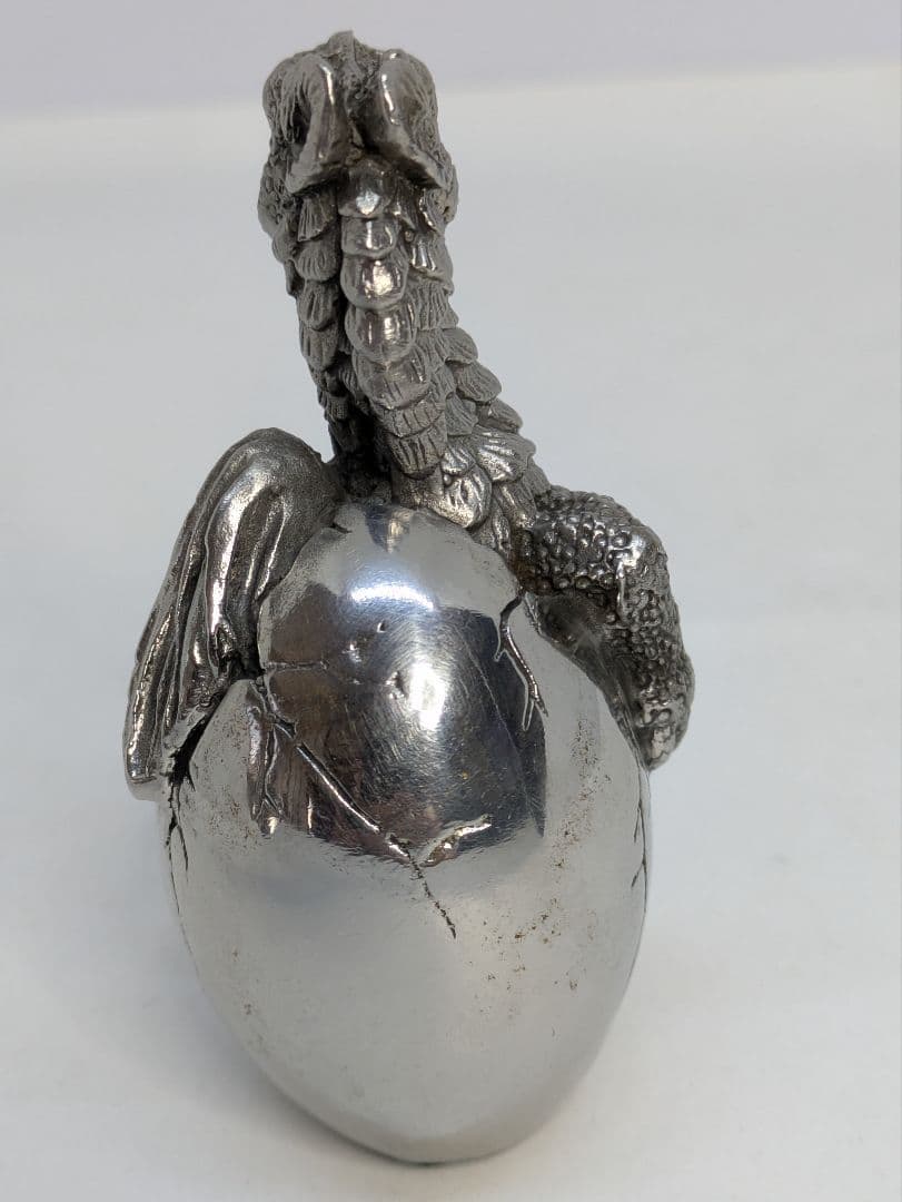 ☆b721、龍はあらゆる願いを叶える 錫 置物 干支 龍（辰） 黒漆加工