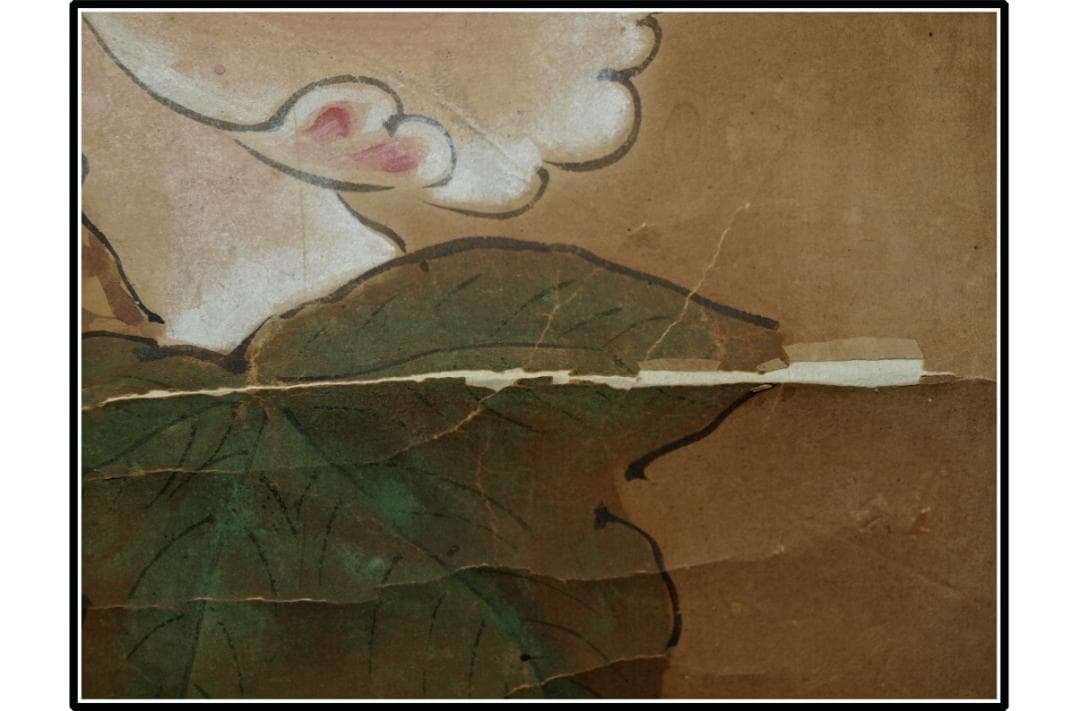 祖父の宝　時代の掛軸1　肉筆保証　　日本　中国<BR> X1056C15-1