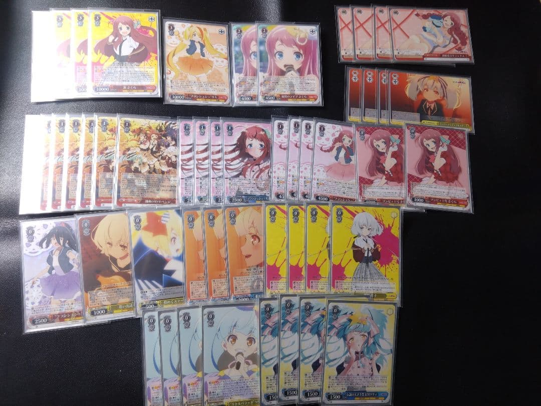 ヴァイスシュヴァルツ 引退品 ゾンビランドサガ デッキ3個+TD2個とパーツ