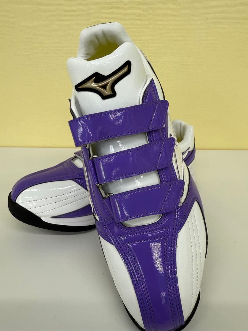 ミズノ トレーニングシューズ ホワイト/パープル【新品未使用品】