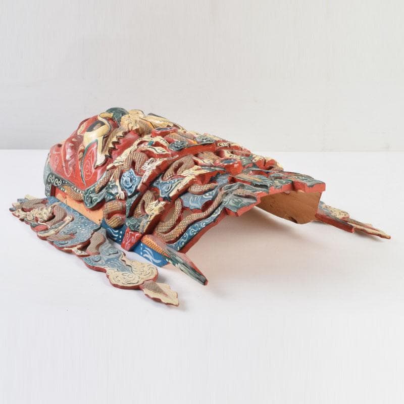 バリ島　インドネシア　彩色木彫　面　壁掛　N　9207A