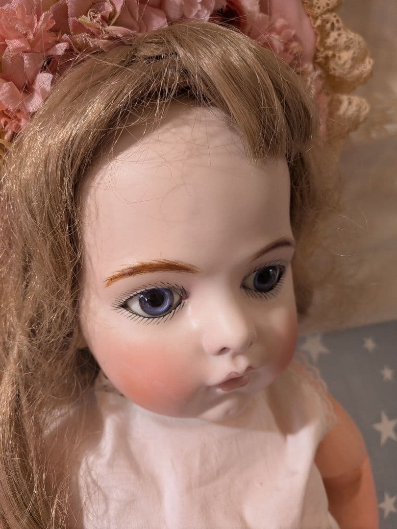 ビスクドール　ブリュ　ジュン　リプロ　ジュモー　約68センチ