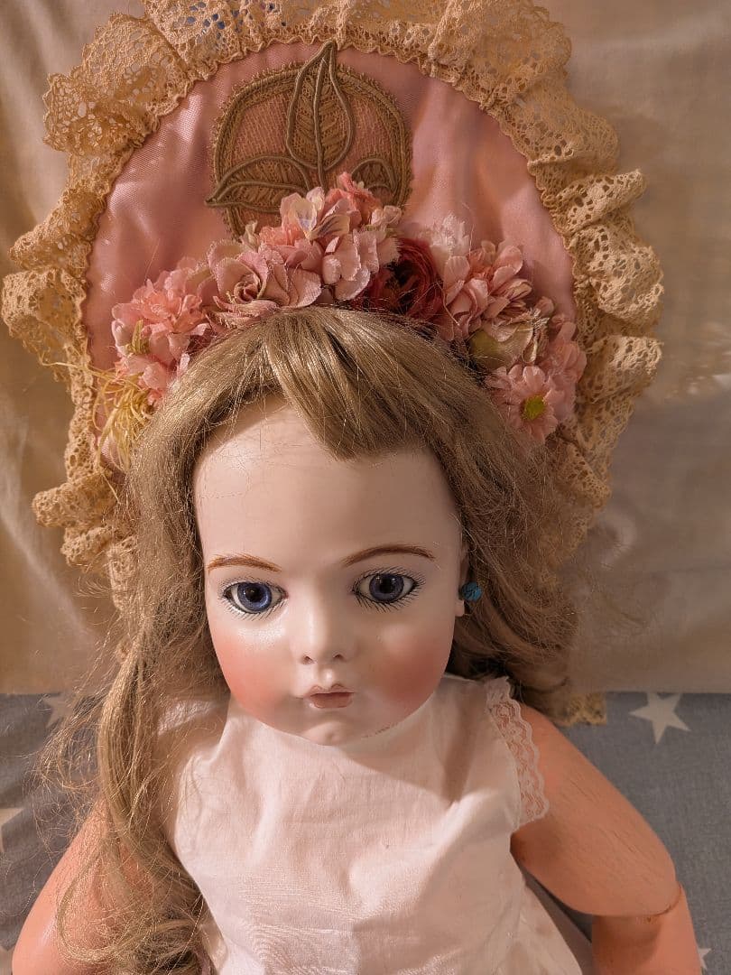 ビスクドール　ブリュ　ジュン　リプロ　ジュモー　約68センチ