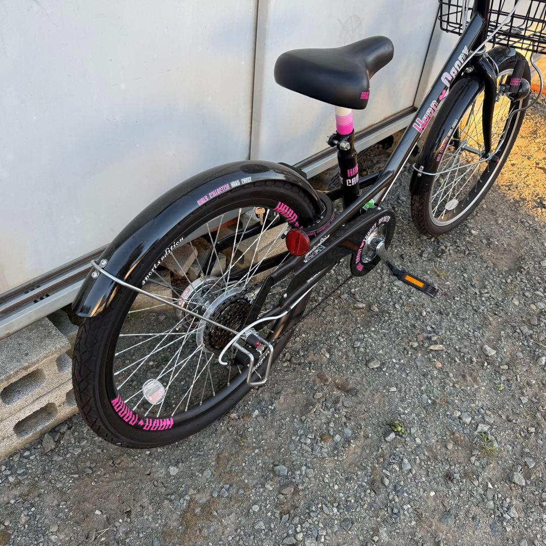 HOBSFACT子供用自転車 22インチ　ブラック　6段変速　116cm〜