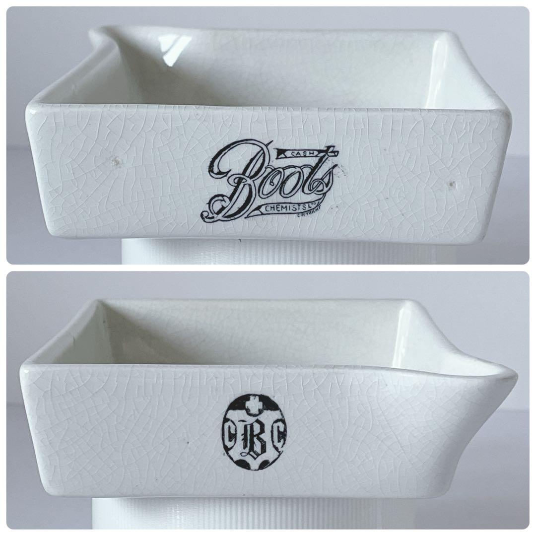 Boots Cash Chemists 陶器トレイ　アンティーク　イギリス