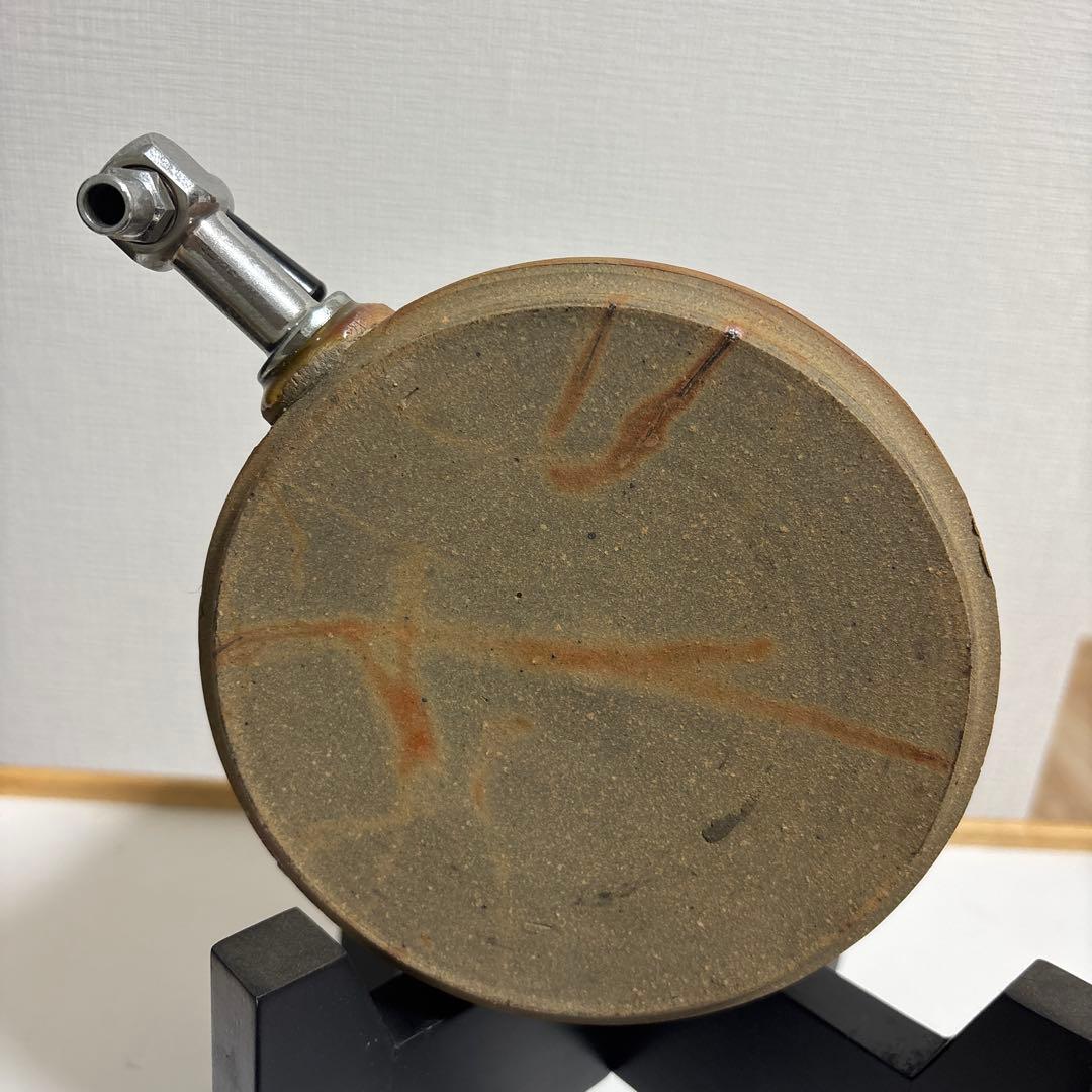 備前焼焼酎サーバー 陶器製 木製スタンド付き