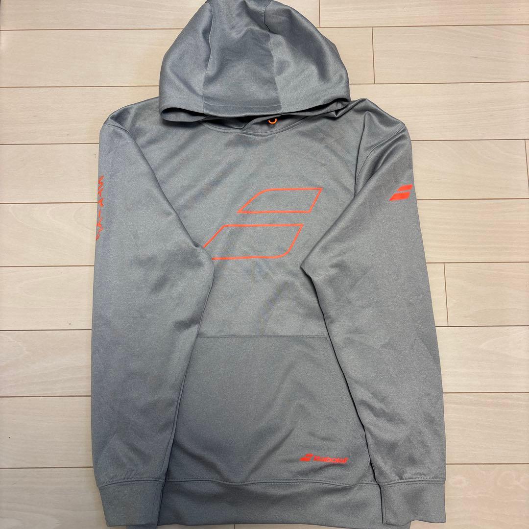 Babolat バボラ パーカー グレー オレンジ XL スポーツ未使用