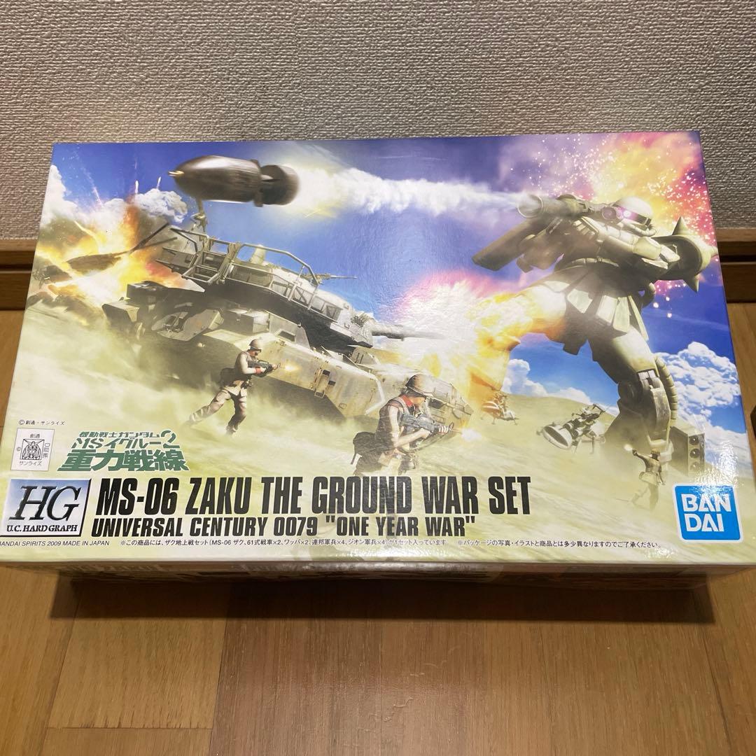 ガンプラ 1/144 ザク地上戦セット　グフ　ドム　ガルマザク　ドダイ他