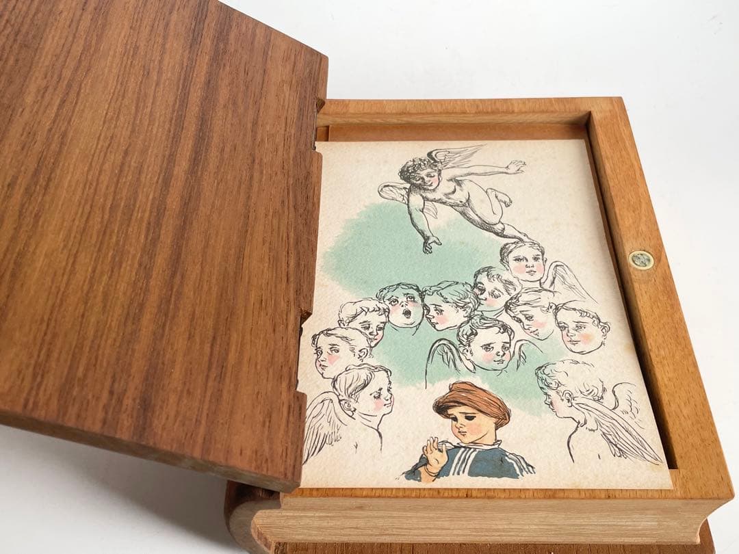 小松崎邦雄　リトグラフ石版画集 12の天使たち専用本型木箱付 限定本