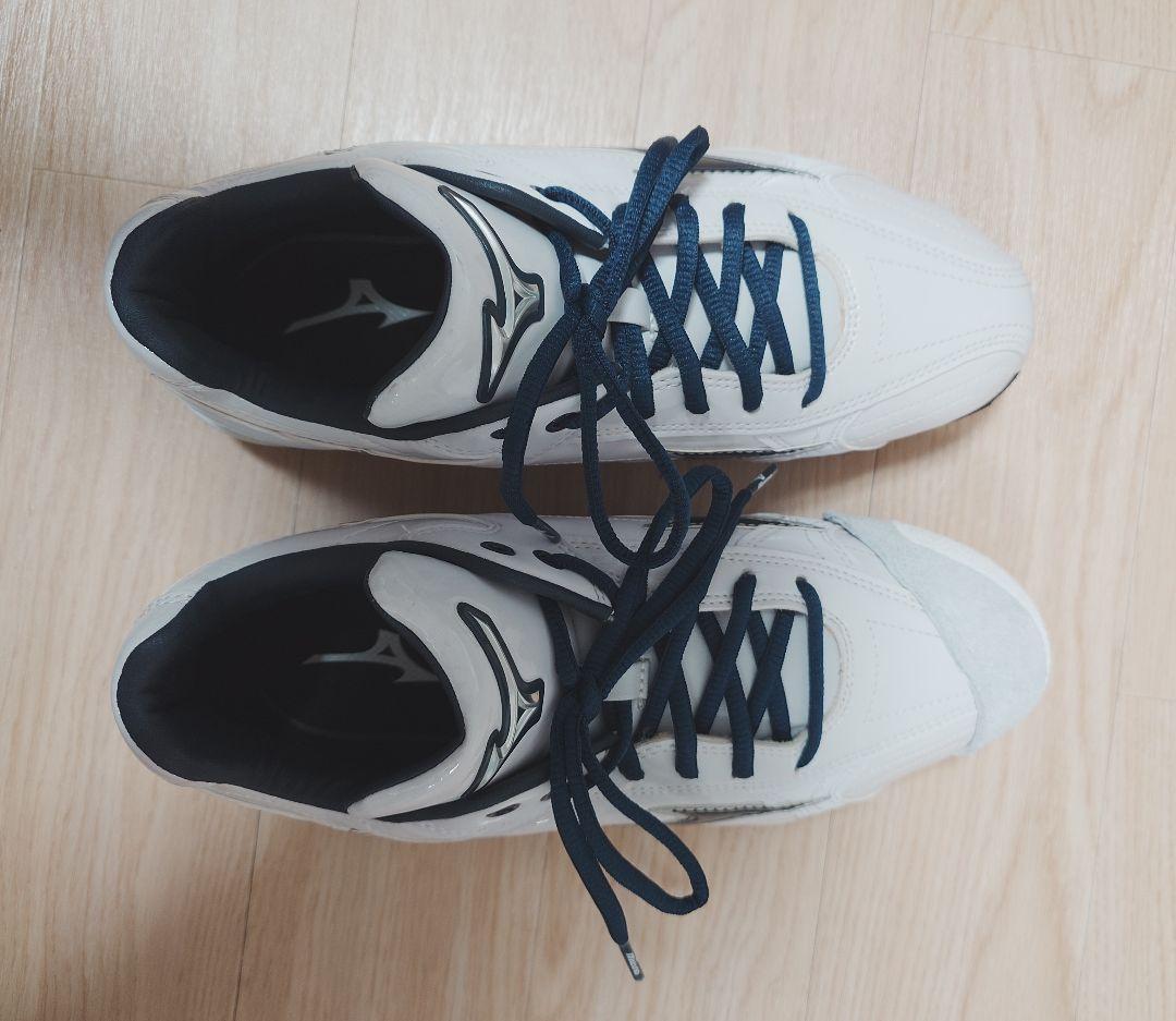 Mizuno スパイクシューズ ホワイト/ネイビー