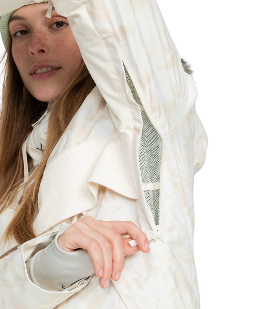 ROXY スノーボード ウェア ホワイト スキー アノラックジャケット