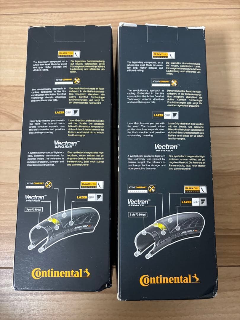 Continental GP5000 クリンチャー 25C 2本セット