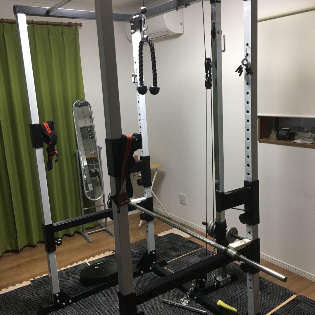 パワーラック、バーベル140キロ分