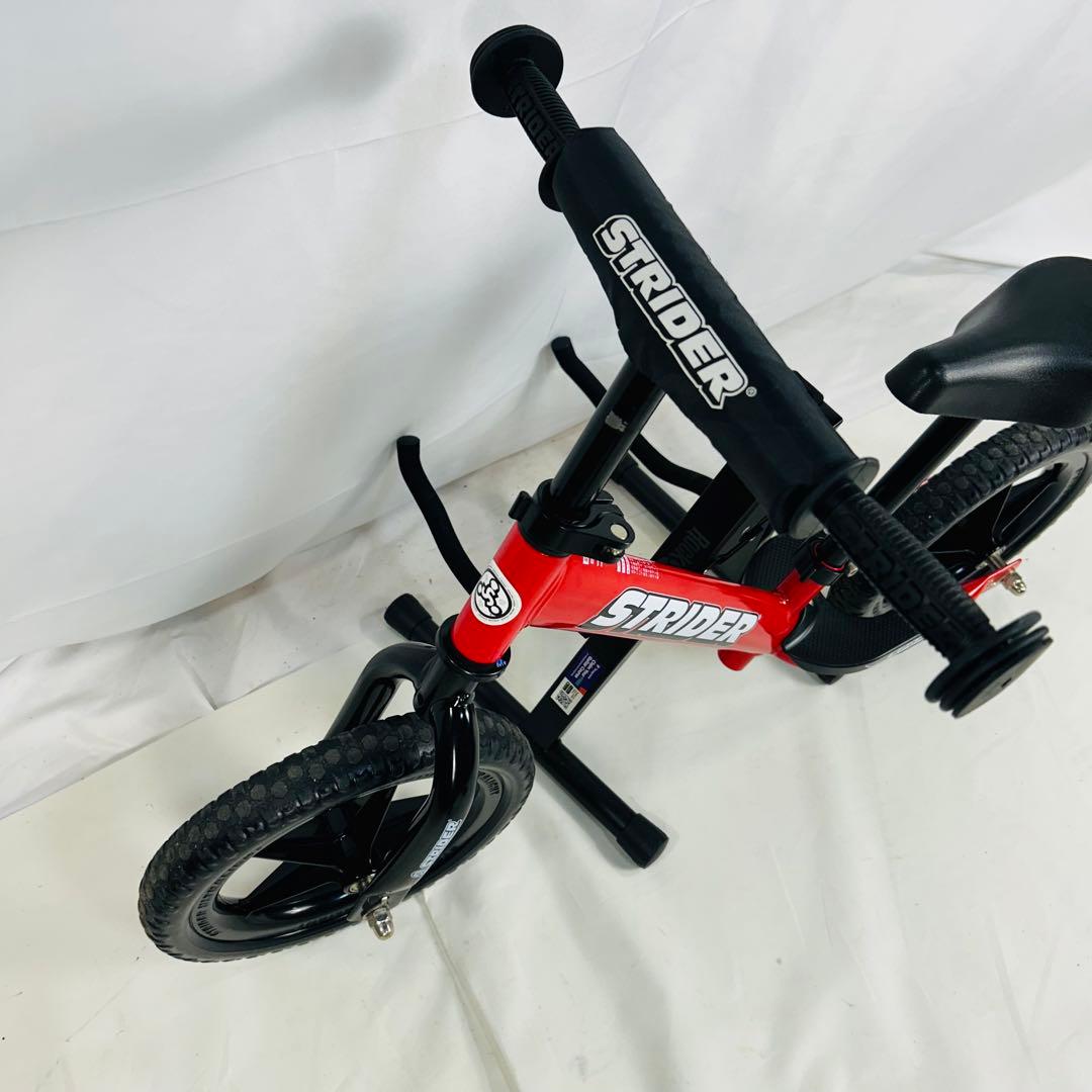 【美品】ストライダー STRIDER スポーツ ステップ付きレッド12型 ②