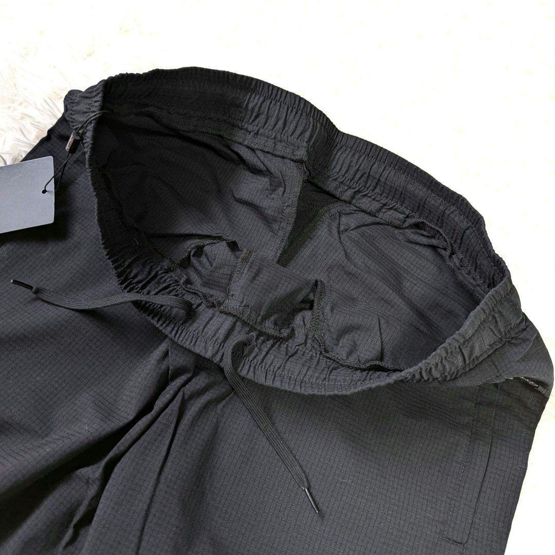ブリーフィング　セットアップ　フーディー　パンツ　ナイロン　ブラック　サイズM
