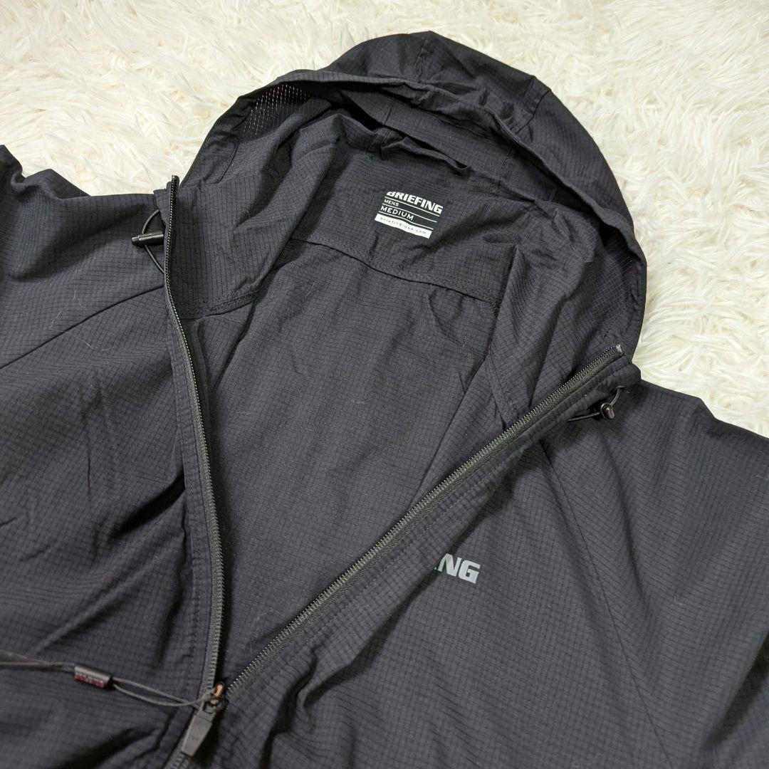 ブリーフィング　セットアップ　フーディー　パンツ　ナイロン　ブラック　サイズM