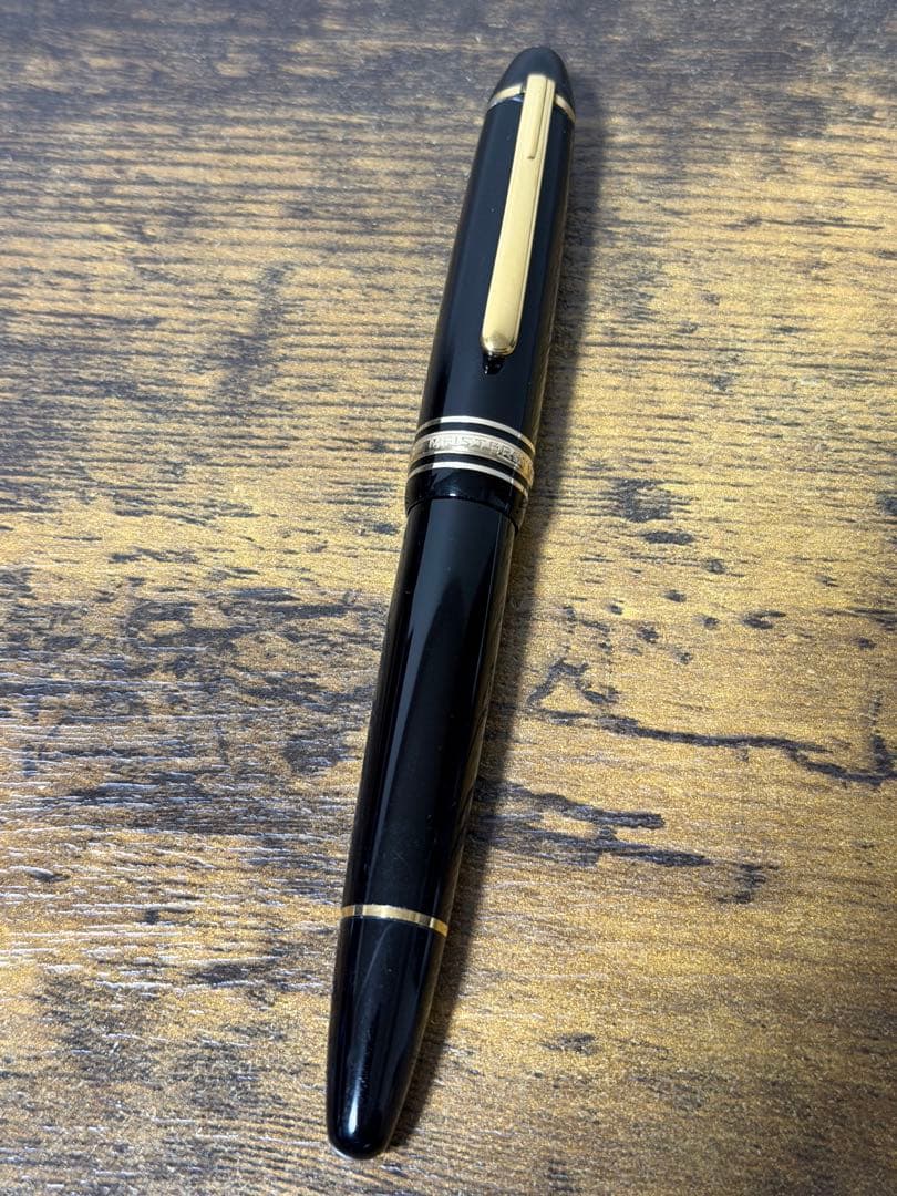 筆記確認&洗浄済　1980年代　全金　14K 146 モンブラン　万年筆　中細字
