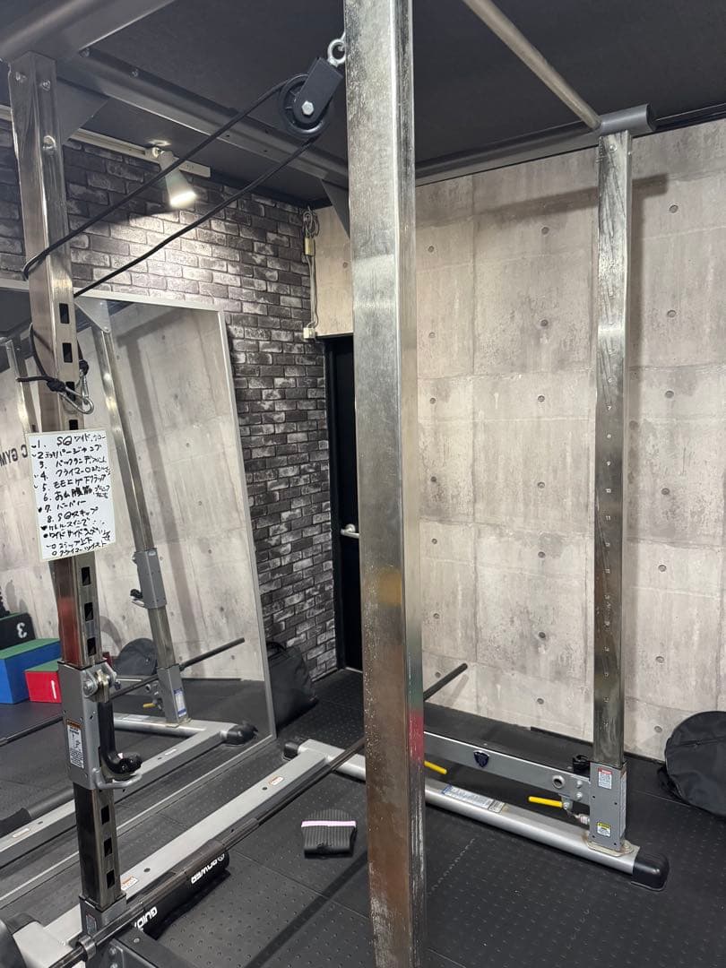 バーベルラック スチール製 重量プレート付き