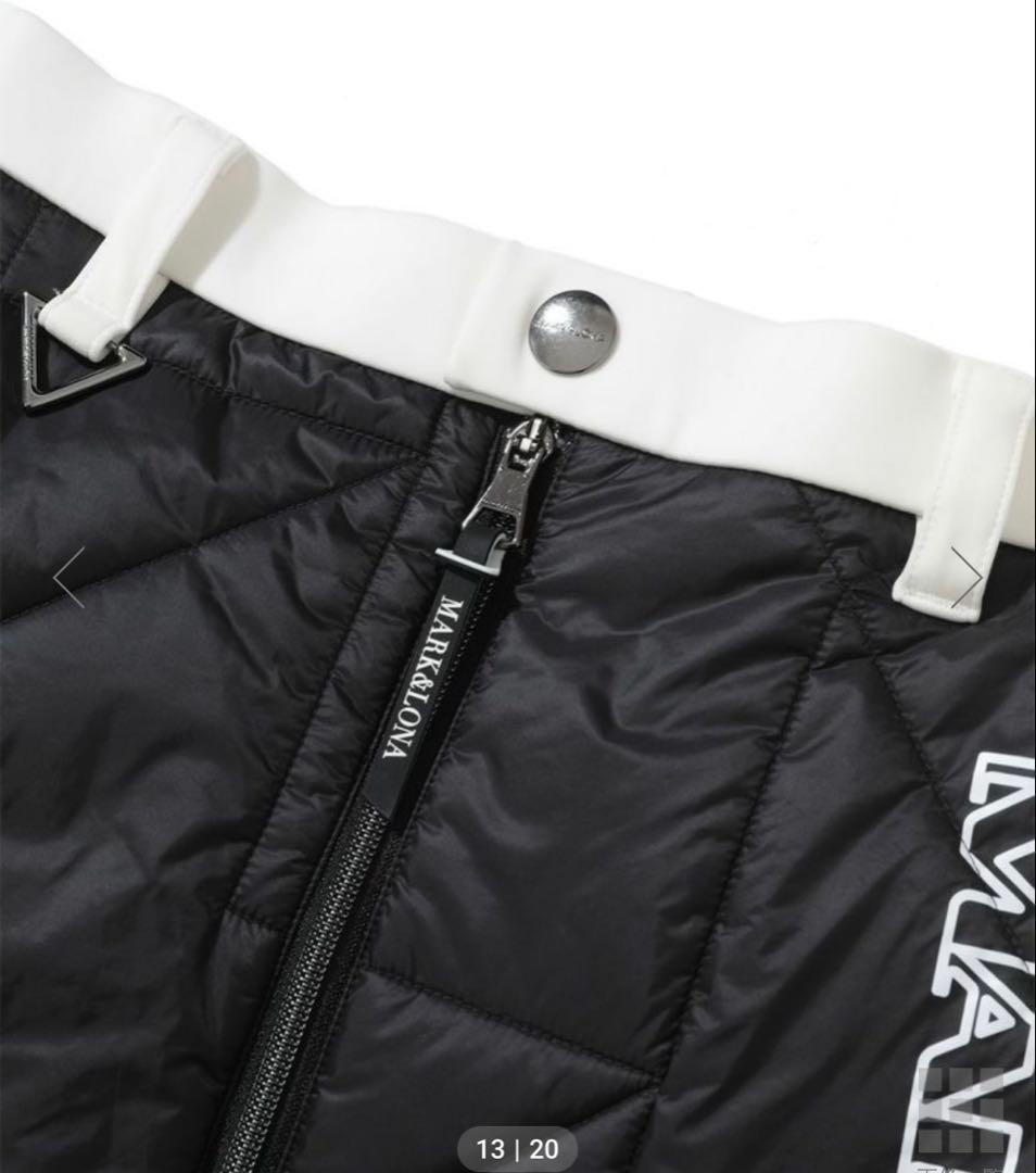 MARK & LONA マークアンドロナ ブラック キルティングスカート M