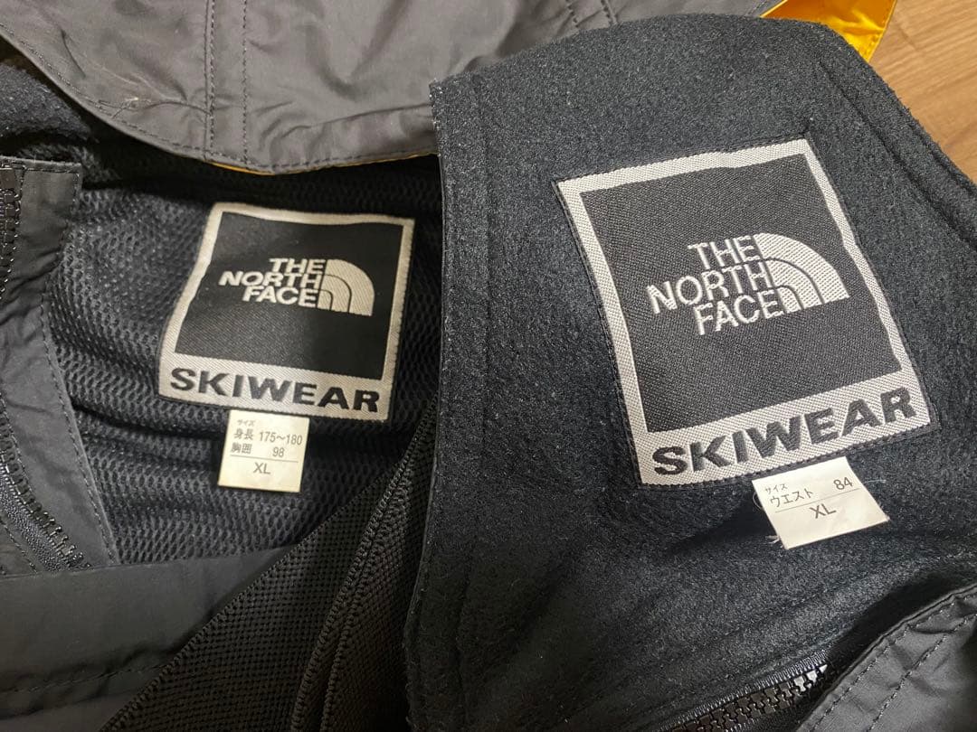 THE NORTH FACE スキーウェアセット 黒/黄　XL