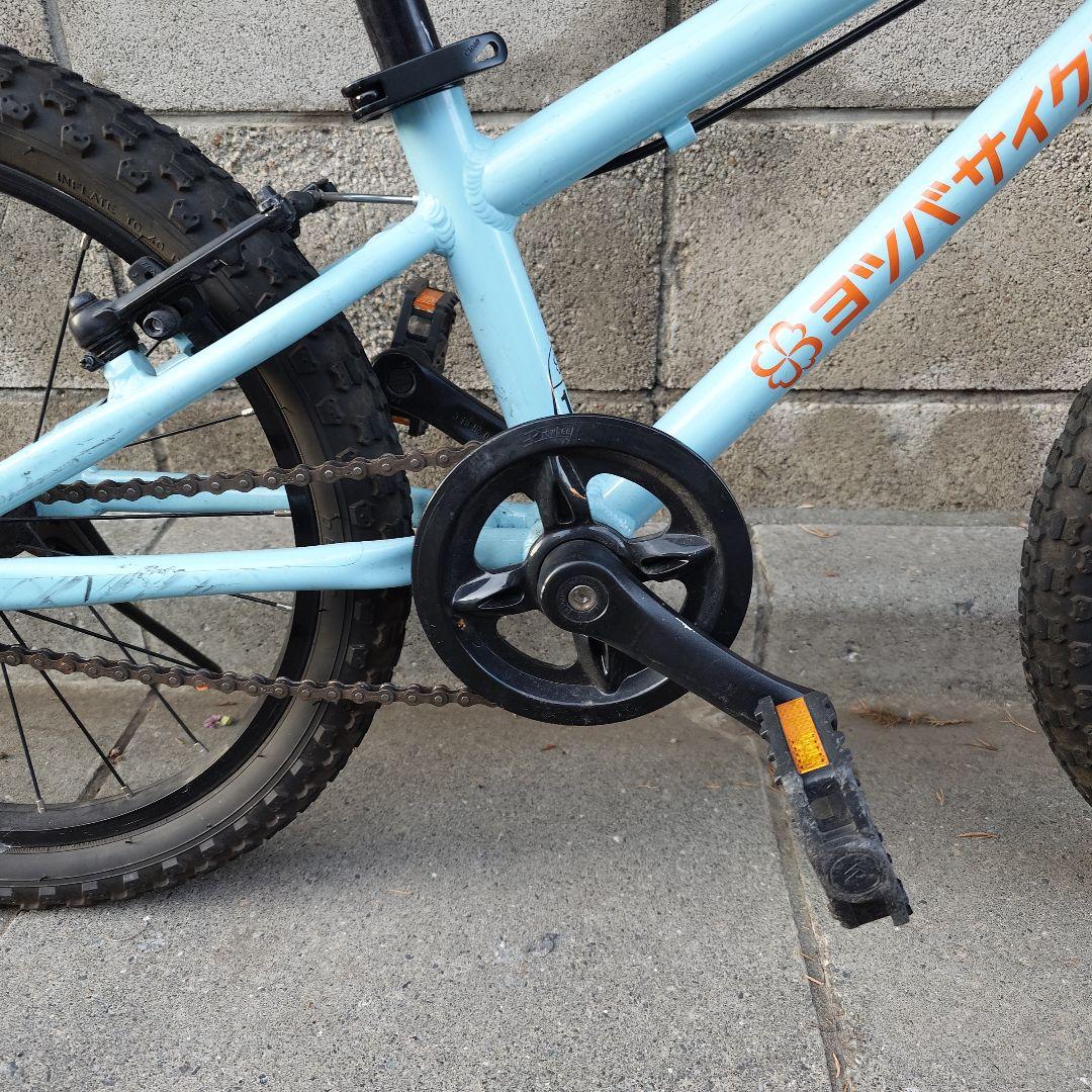 【手渡し　東京】ヨツバサイクル　18インチ　ブルー