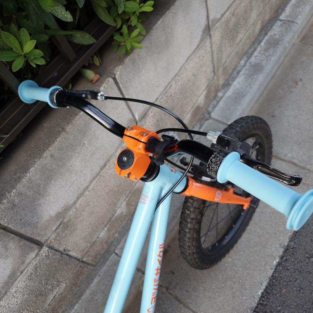 【手渡し　東京】ヨツバサイクル　18インチ　ブルー