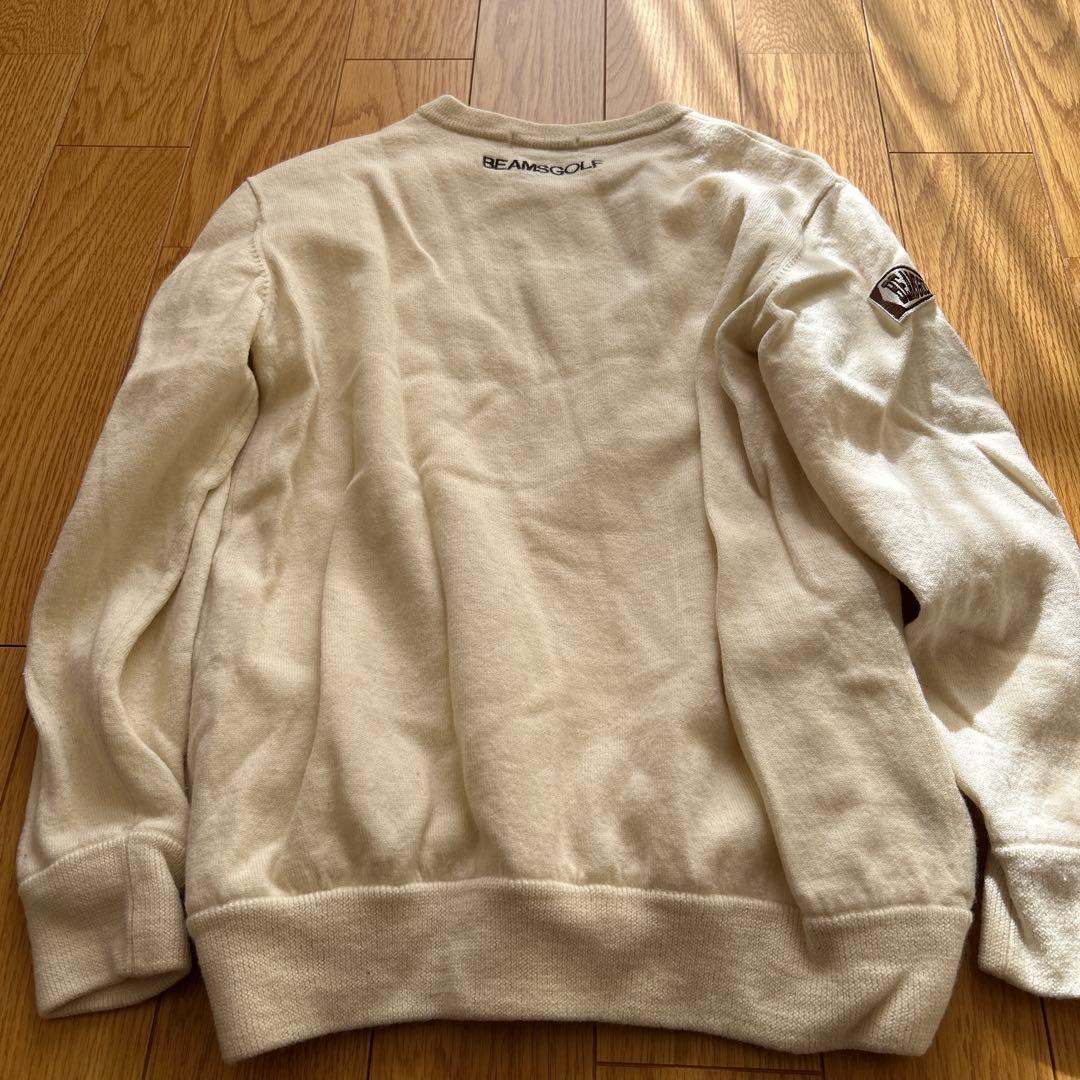 BEAMS GOLF アイボリー セーター Lサイズ