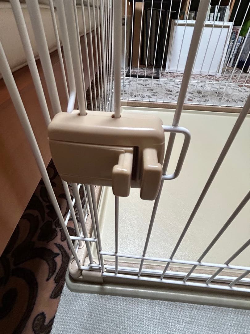 ペット用ウッディサークル ナチュラル 幅120×奥行80×高さ71cm