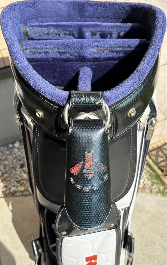 【8/6迄限定】RODDIO ゴルフバッグ・キャディバッグ ホワイト・ネイビー