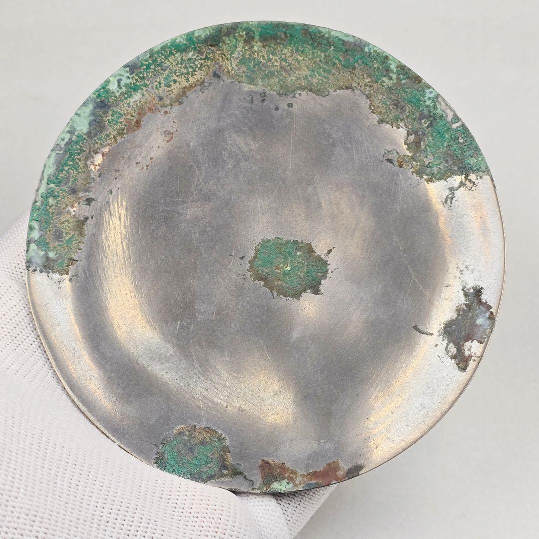 超希少 高錫青銅器 陽刻 戦国蟠螭文 陽燧 方諸 青銅鏡 凹面銅鏡 貴重品