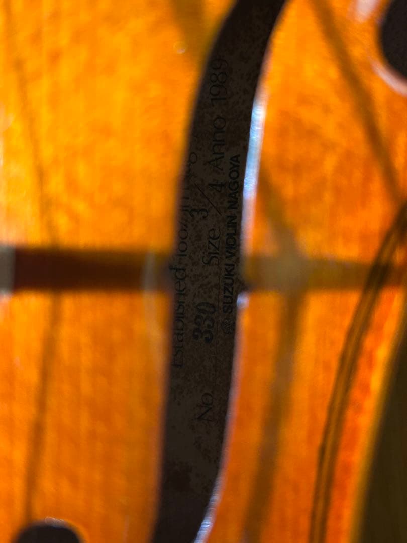 スズキバイオリン3/4 弓、ケース付き