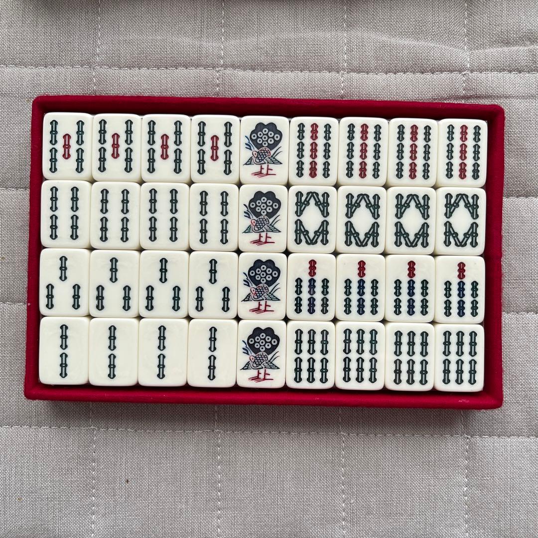 麻雀牌 (麻雀牌セット) 特選仕上 任天堂 背黒牌