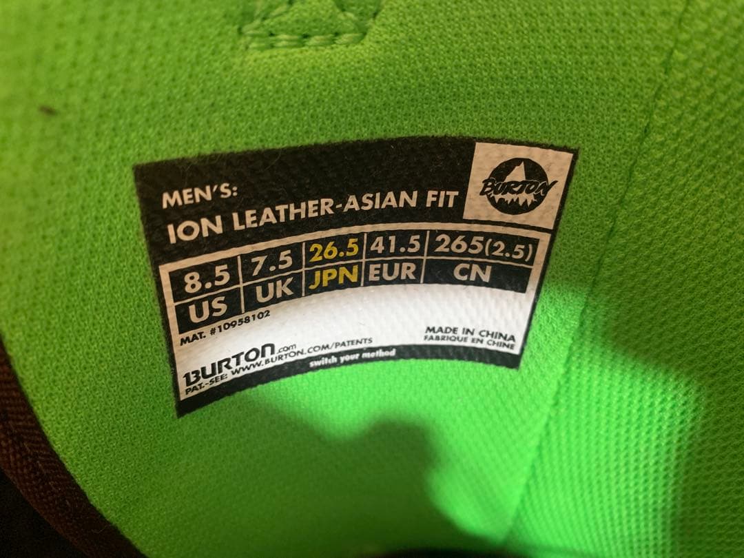 BURTON ion Redwing Leather オマケ付き