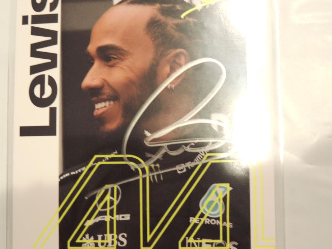 ルイス・ハミルトン 2023年 メルセデス 直筆サイン入り ドライバーカード