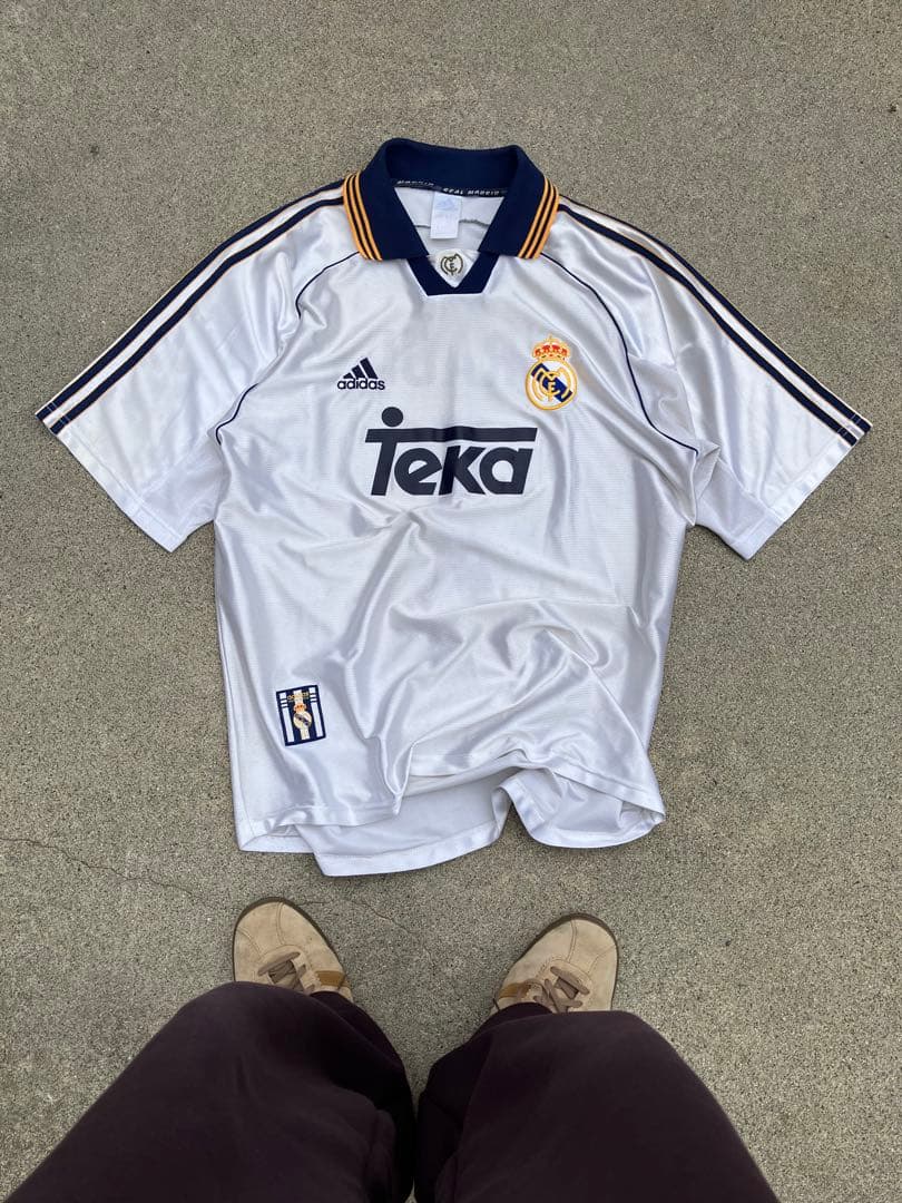 【新品未使用希少】アディダスxレアルマドリード 00/02ホームユニフォーム L