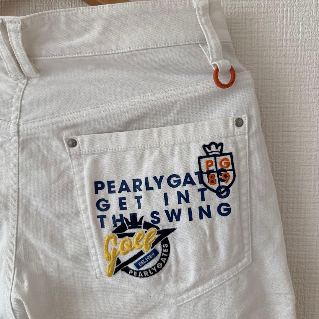 パーリーゲイツ　ハーフパンツ　短パン　白　ホワイト　3 S