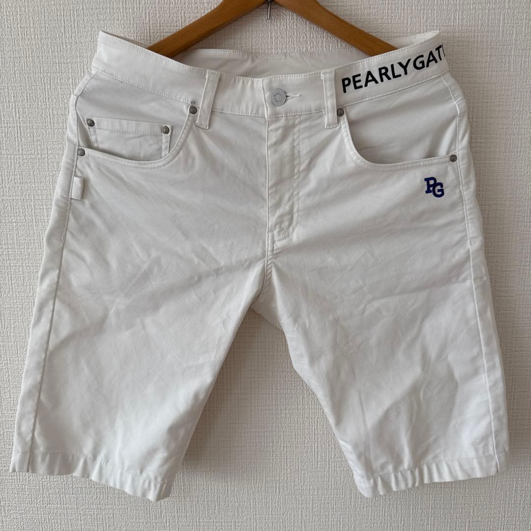 パーリーゲイツ　ハーフパンツ　短パン　白　ホワイト　3 S