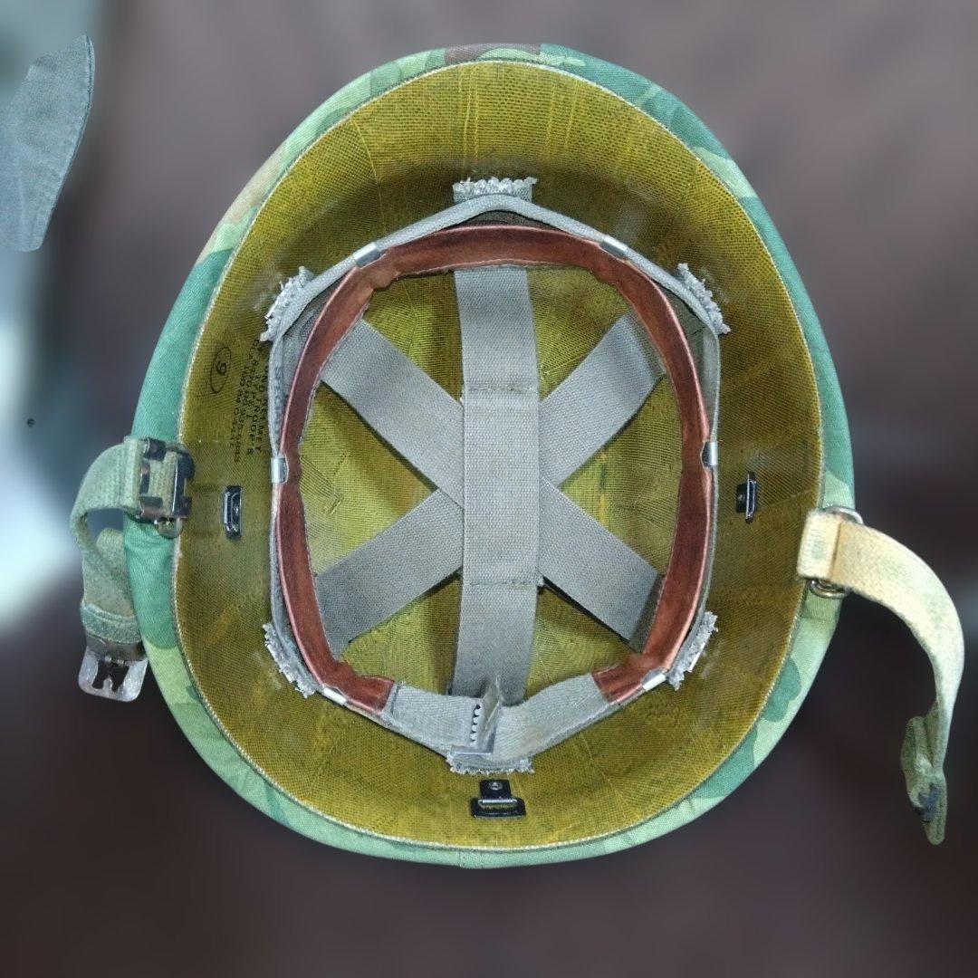 実物M1ヘルメットベトナム戦仕様