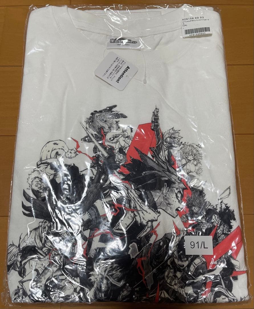 定期購読限定応募者全員サービスヒロアカ スペシャルデザインTシャツ 全4種 L寸