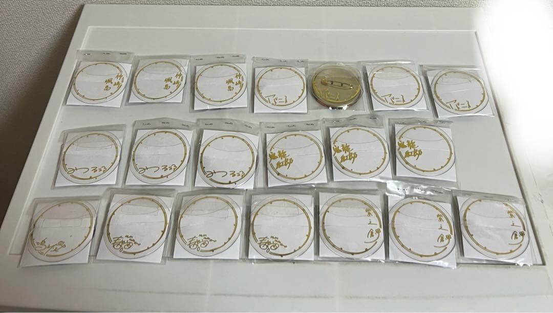 あんさんぶるスターズ！！ 5周年缶バッチ、朱桜司 、月永レオ