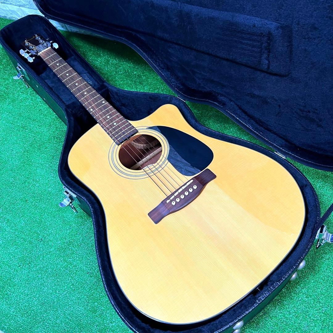 極上　Fender CD-60CE NAT アコースティックギター ハードケース