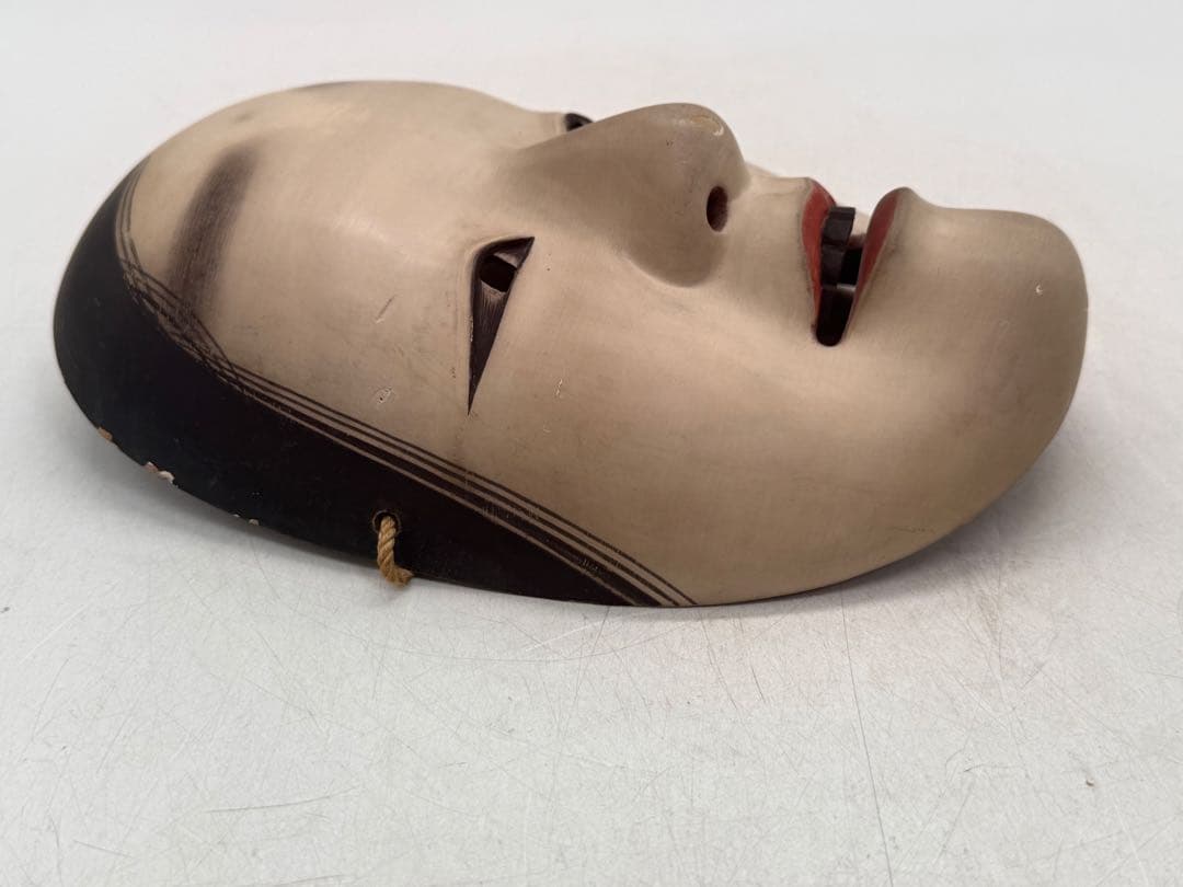 能面　増女　木彫　お面　女神　天女　送料込み260203