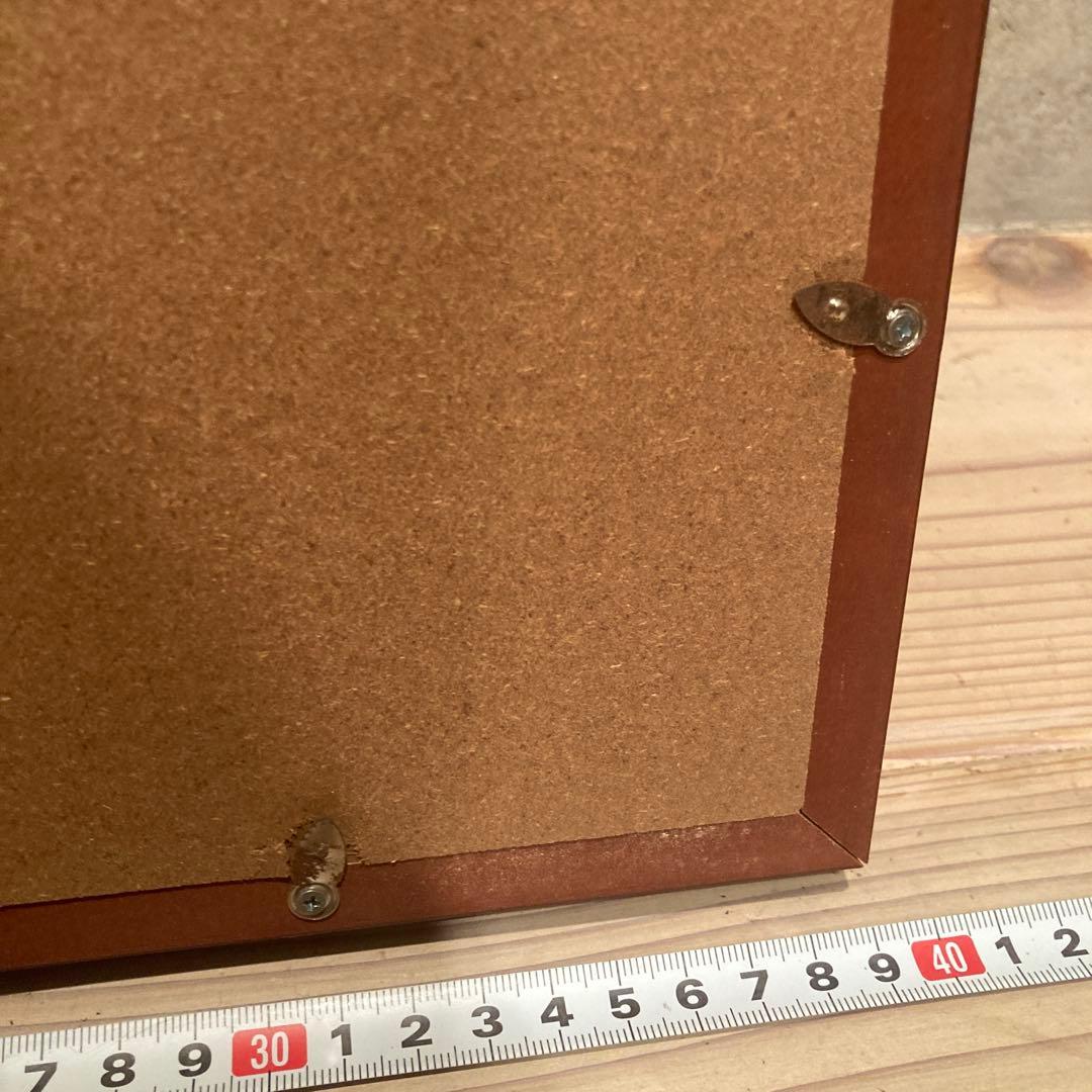 作者不明　詳細不明　河豚　ふぐ　額縁　御色紙額　「福がよぶ」昭和レトロ　骨董